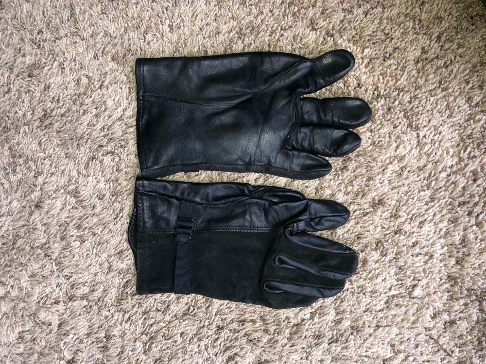 USGI D3A Black Leather Cold Weather Military Gloves
